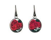 Rose Postage Stamp Earring Josephine